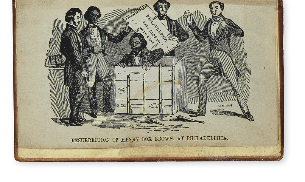 (SLAVERY AND ABOLITION.) Brown, Henry Box. Narrative of the Life of Henry Box Brown.